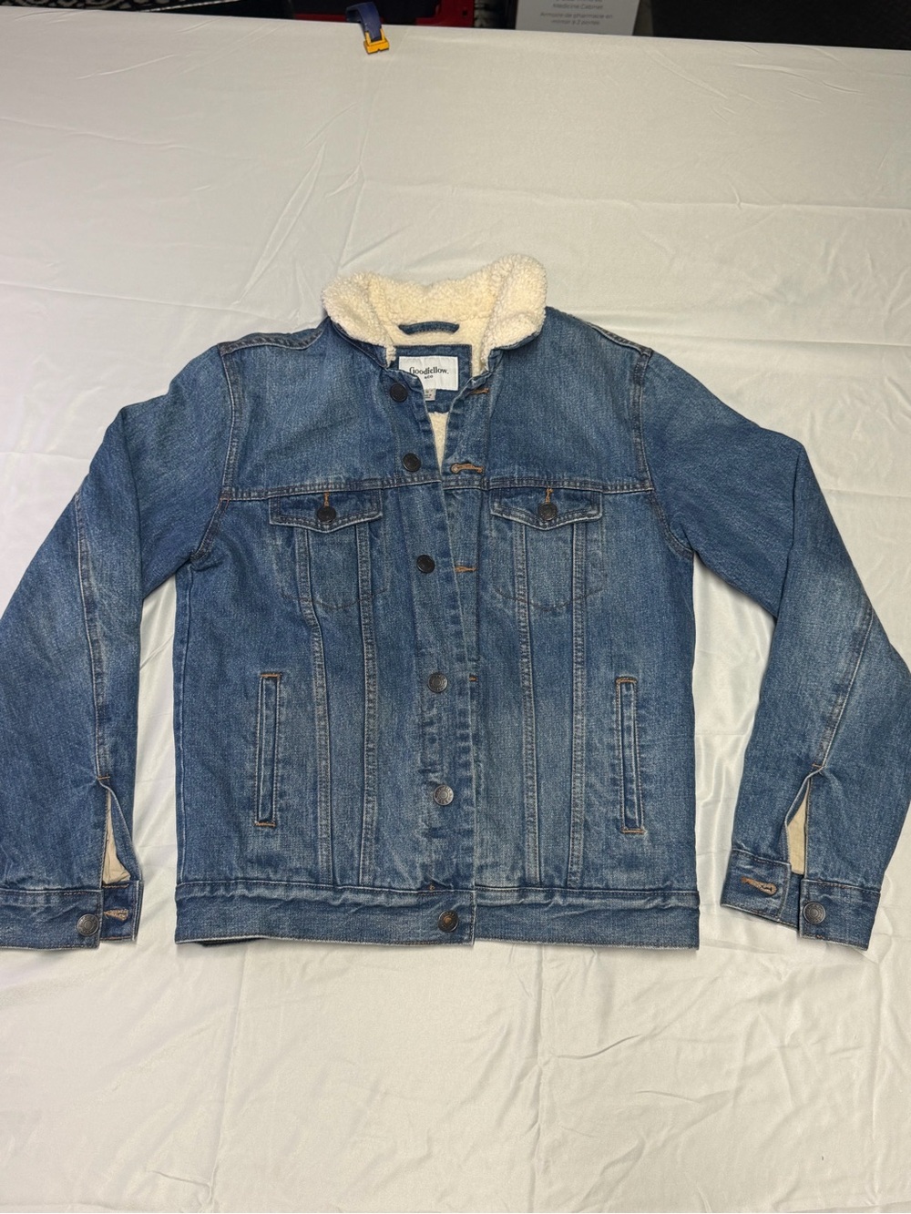Men’s Goodfellow & Co. sherpa-lined Denim Jacket - Size Small